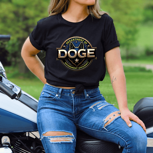 Unisex 'DOGE Dept of Government Efficiency' Graphic T-Shirt – Political Humor Tee - The Right Side PrintsUnisex 'DOGE Dept of Government Efficiency' Graphic T-Shirt – Political Humor TeeT-shirtWhiteSmall