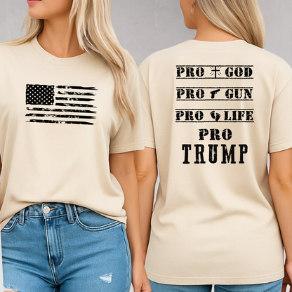 Pro God Gun Life Trump – Patriotic Christian Tshirt, Sweatshirt, Hooodie