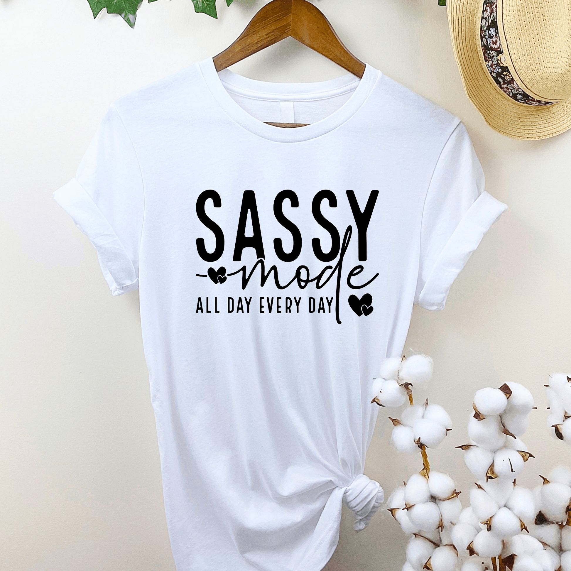 Sassy Mode T-Shirt - The Right Side PrintsSassy Mode T-ShirtT-shirtWhiteSmall