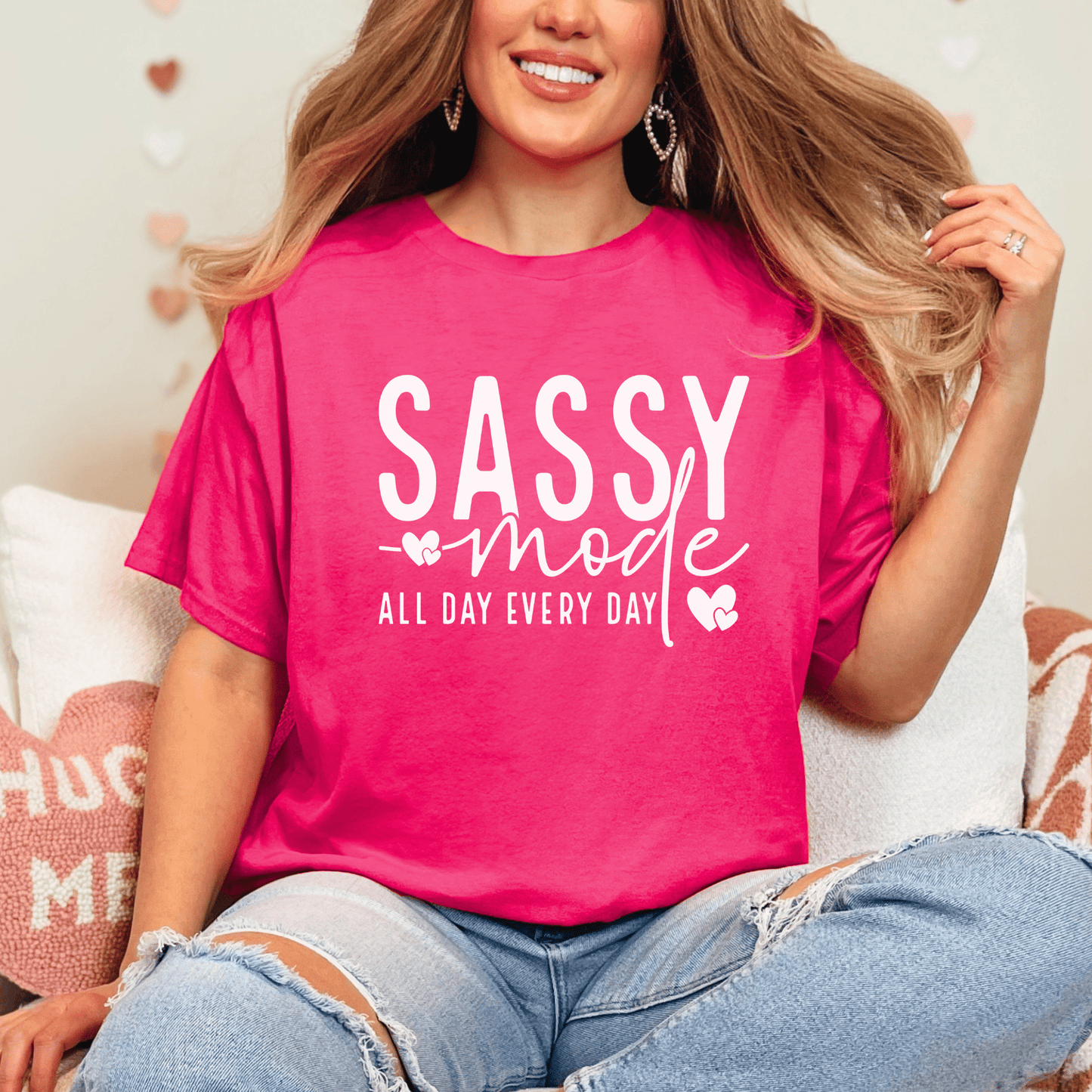 Sassy Mode T-Shirt - The Right Side PrintsSassy Mode T-ShirtT-shirtDark PinkSmall