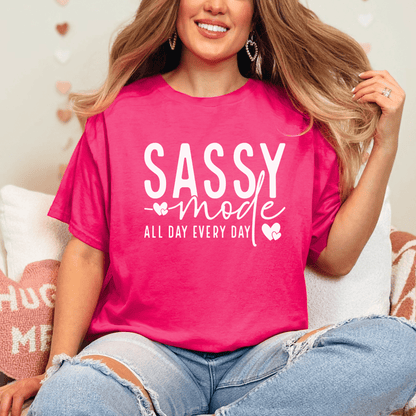 Sassy Mode T-Shirt - The Right Side PrintsSassy Mode T-ShirtT-shirtDark PinkSmall