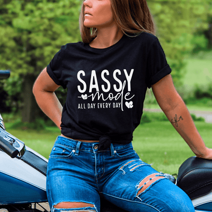 Sassy Mode T-Shirt - The Right Side PrintsSassy Mode T-ShirtT-shirtBlackSmall