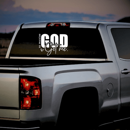 God Got Me Sticker Decal – Christian Auto & Phone Decal | Faith - Based Car Mirror Sticker" - The Right Side Prints"God Got Me Sticker Decal – Christian Auto & Phone Decal | Faith - Based Car Mirror Sticker"Accessories11.4" X 8.4"White