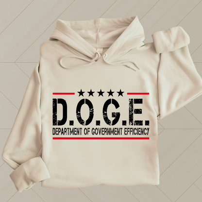 D.O.G.E. Hoodie – Support the Doge Movement |Men's Department of Government Efficiency Hoodie