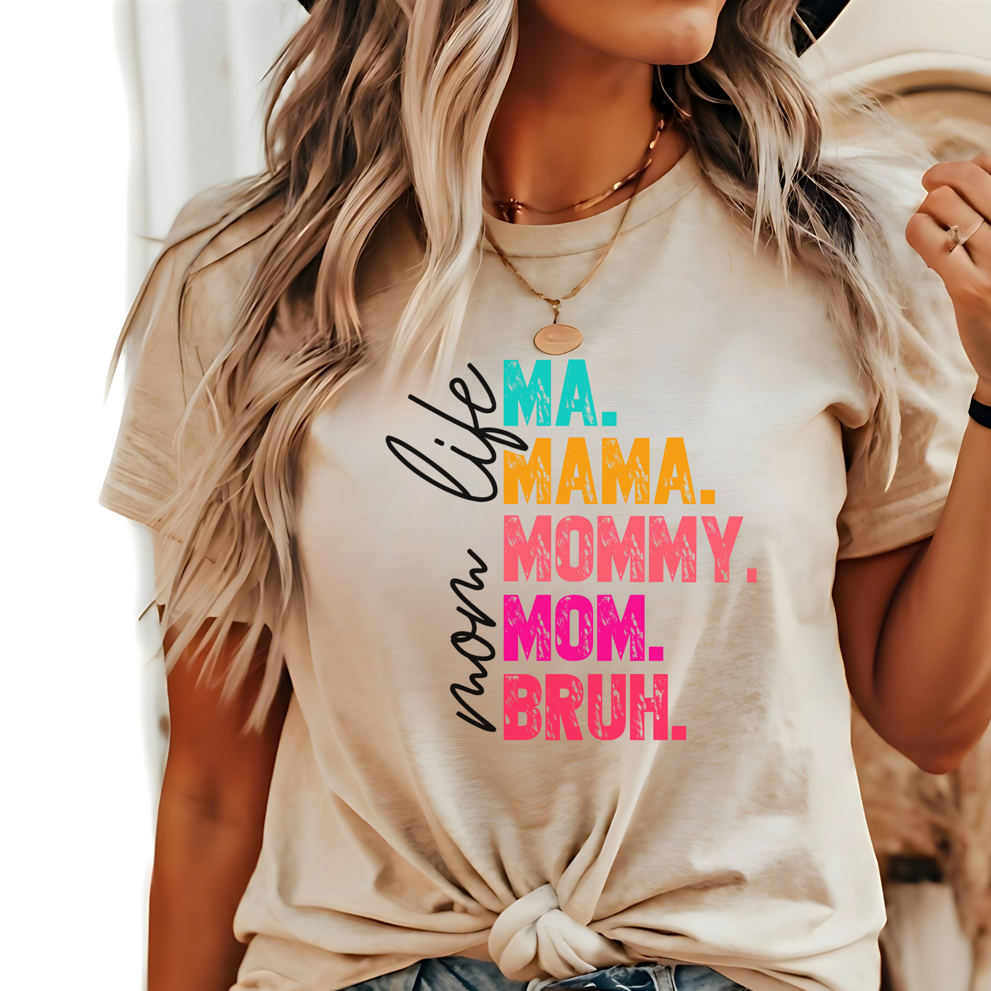 Trendy Mother's Day gift shirt – Ma Mama Mommy Mom Bruh design

