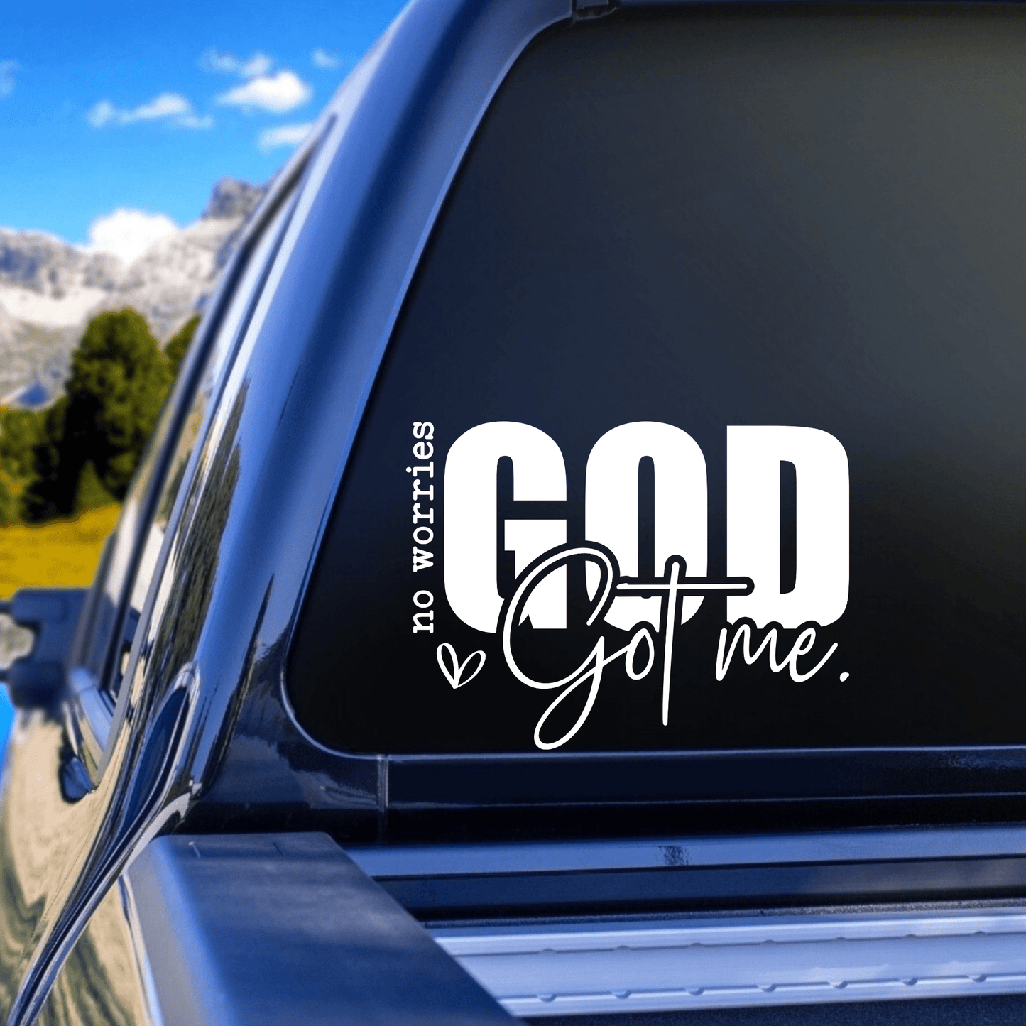 "God Got Me Sticker Decal – Christian Auto & Phone Decal | Faith - Based Car Mirror Sticker" - The Right Side Prints"God Got Me Sticker Decal – Christian Auto & Phone Decal | Faith - Based Car Mirror Sticker"Accessories11.4" X 8.4"White