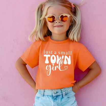 Trendy small-town girl youth tee – perfect for little country girls.