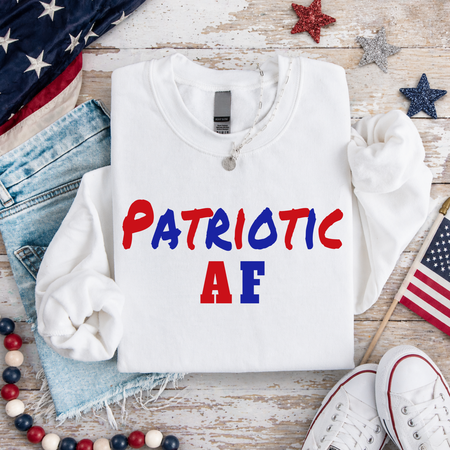 Patriotic AF Women's Patriotic Shirt & Sweatshirt