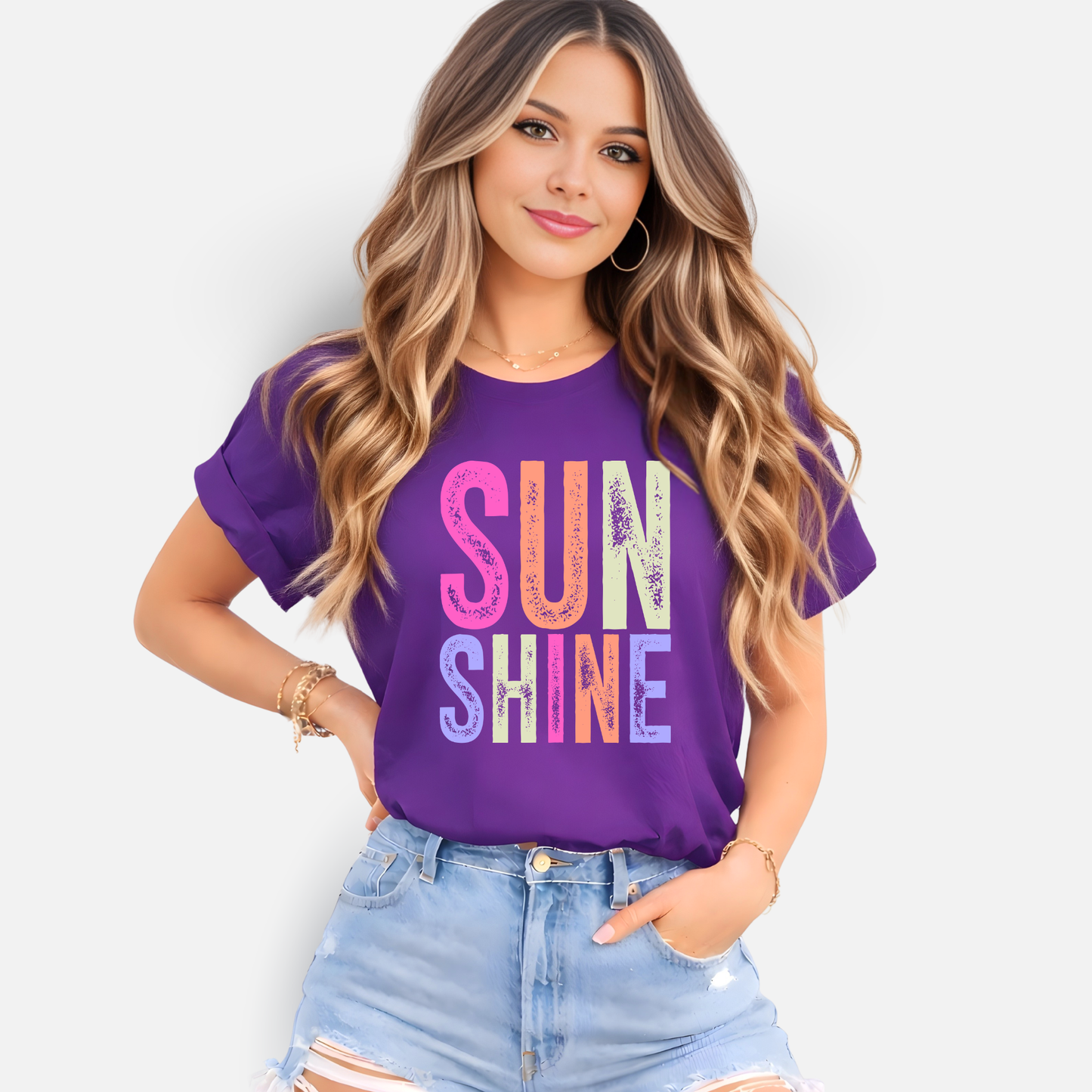 Sun Shine Graphic T-Shirt – Colorful Summer Shirt