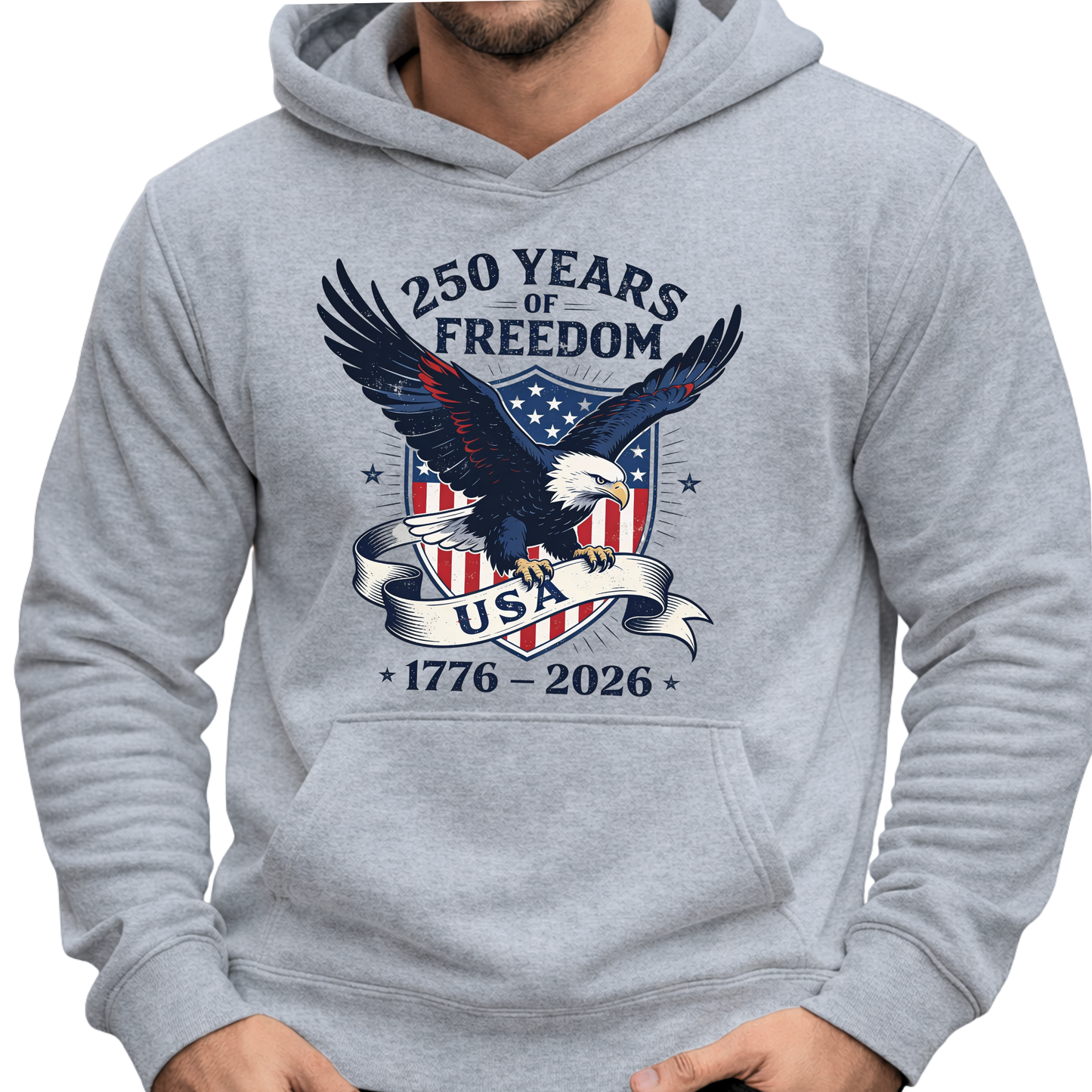 America 250 Men’s Patriotic Eagle Shirt