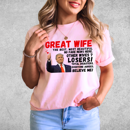 Trump-themed Mother's Day T-shirt  – conservative wife apparel