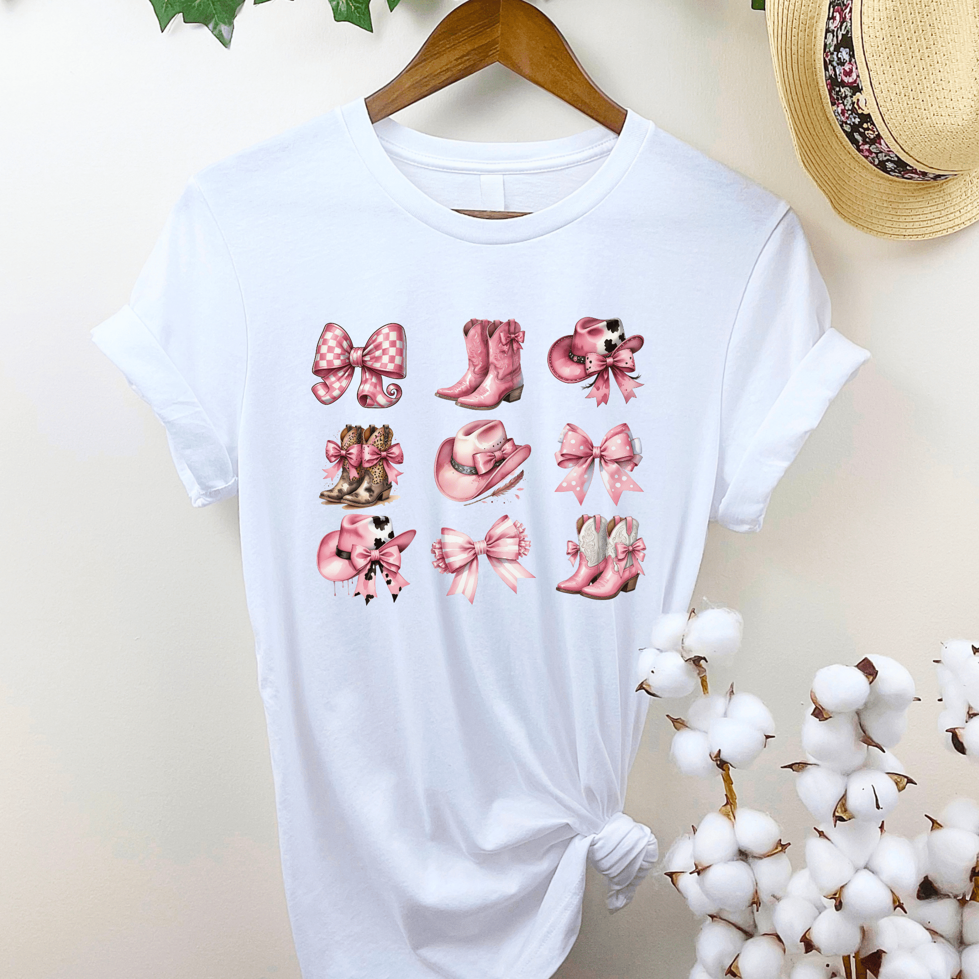 Coquette Western T-Shirt - The Right Side PrintsCoquette Western T-Shirtwomen's long sleeve sweatshirtWhiteSmall