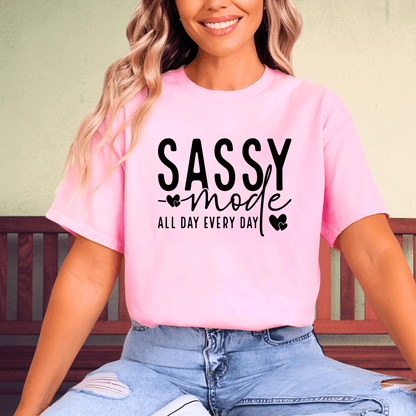 Sassy Mode T-Shirt - The Right Side PrintsSassy Mode T-ShirtT-shirtLight PinkSmall