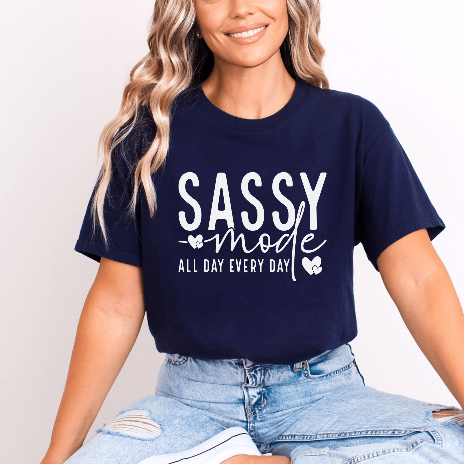 Sassy Mode T-Shirt - The Right Side PrintsSassy Mode T-ShirtT-shirtNavySmall