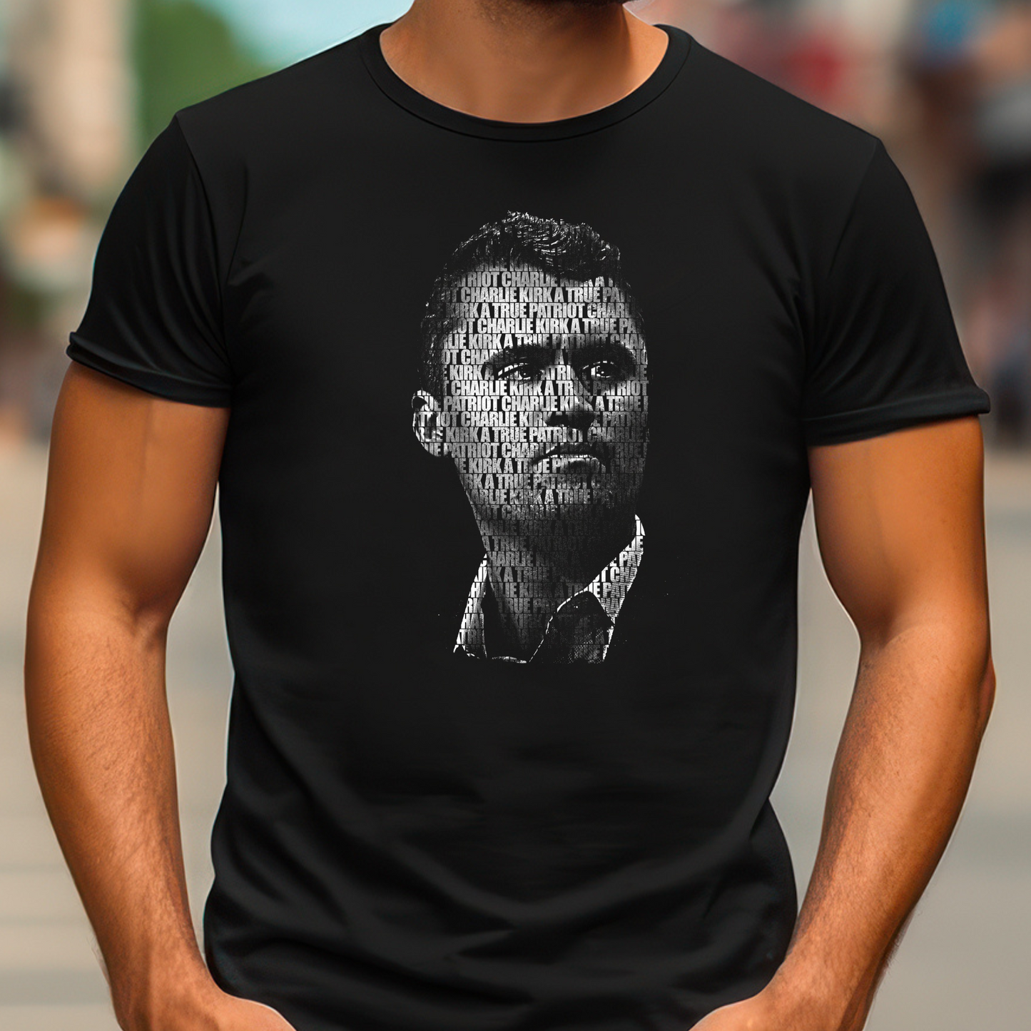 Charlie Kirk memorial shirt black unisex tribute design conservative memorial apparel