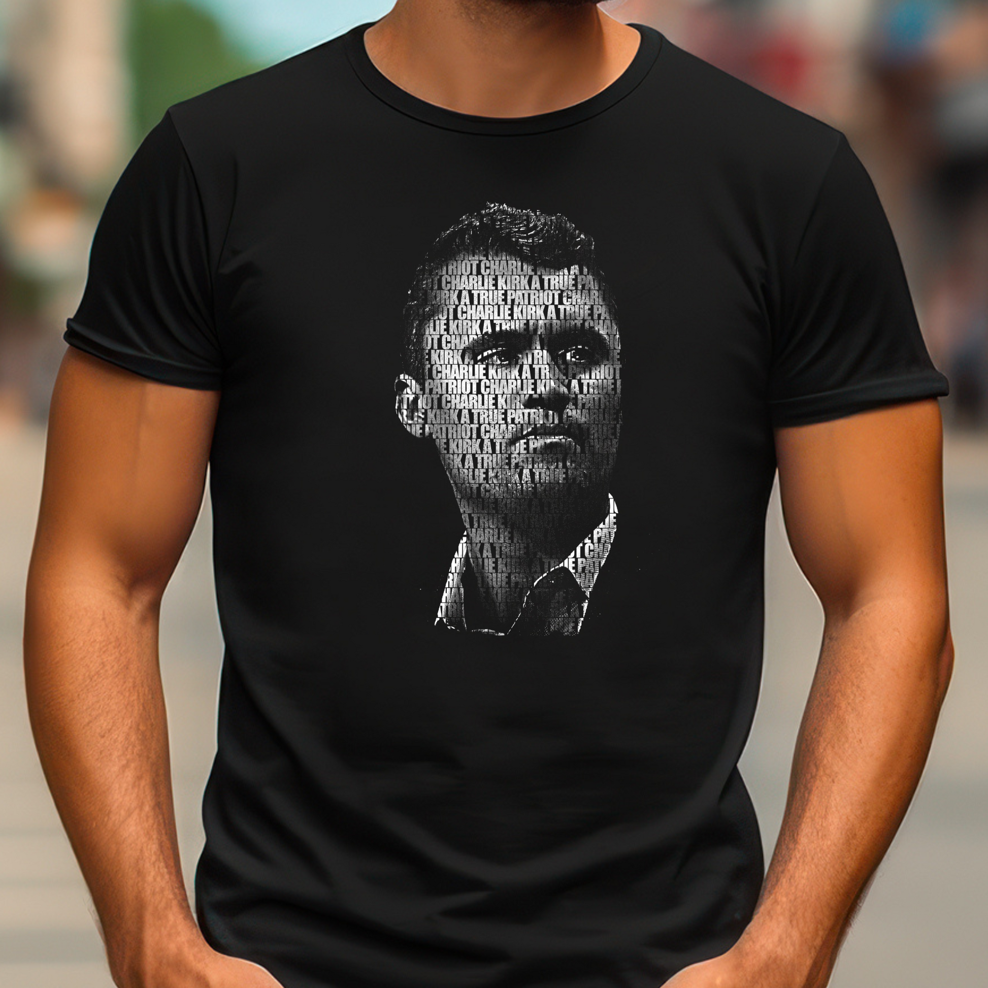 Charlie Kirk memorial shirt black unisex tribute design conservative memorial apparel