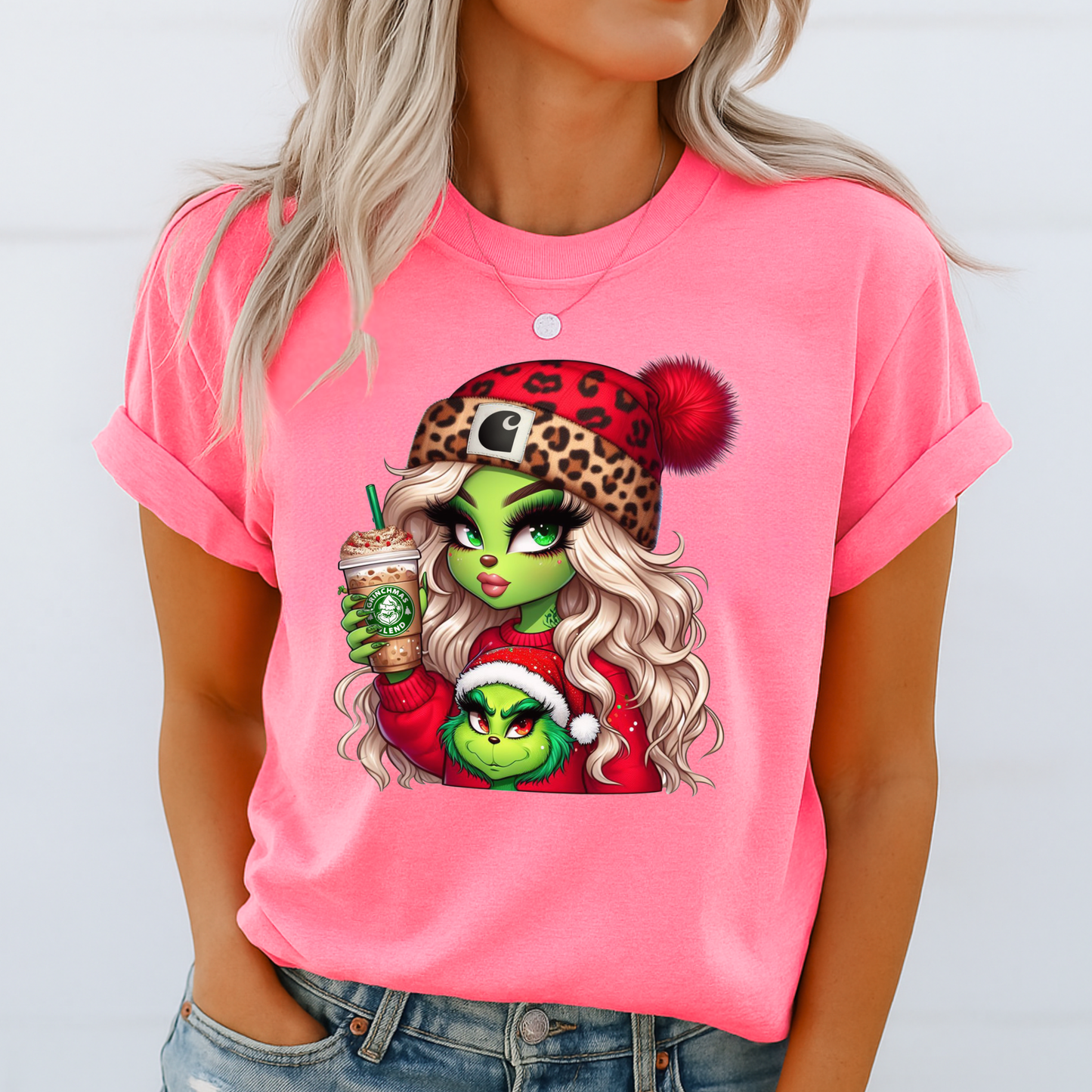 Boujee Green Girl Christmas – Cute Holiday Graphic Tee, Sweatshirt & Hoodie