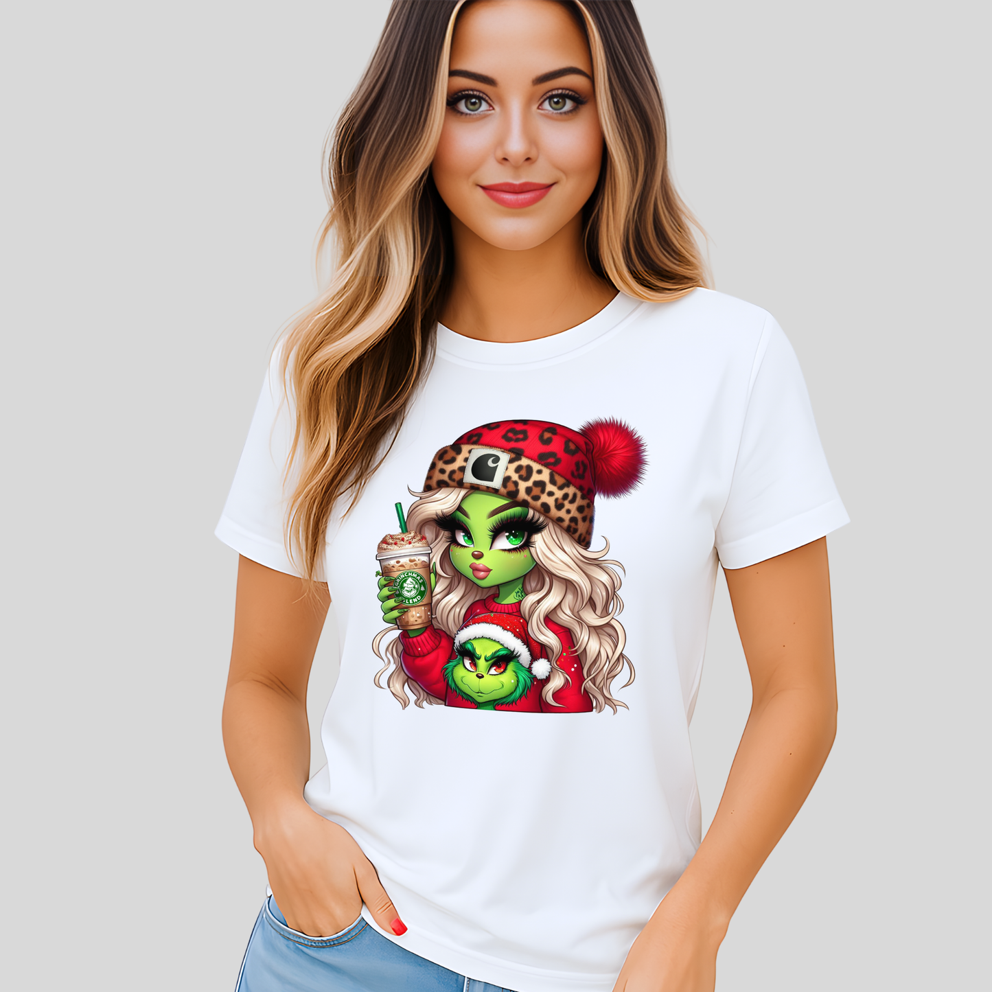 Boujee Green Girl Christmas – Cute Holiday Graphic Tee, Sweatshirt & Hoodie