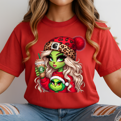 Boujee Green Girl Christmas – Cute Holiday Graphic Tee, Sweatshirt & Hoodie