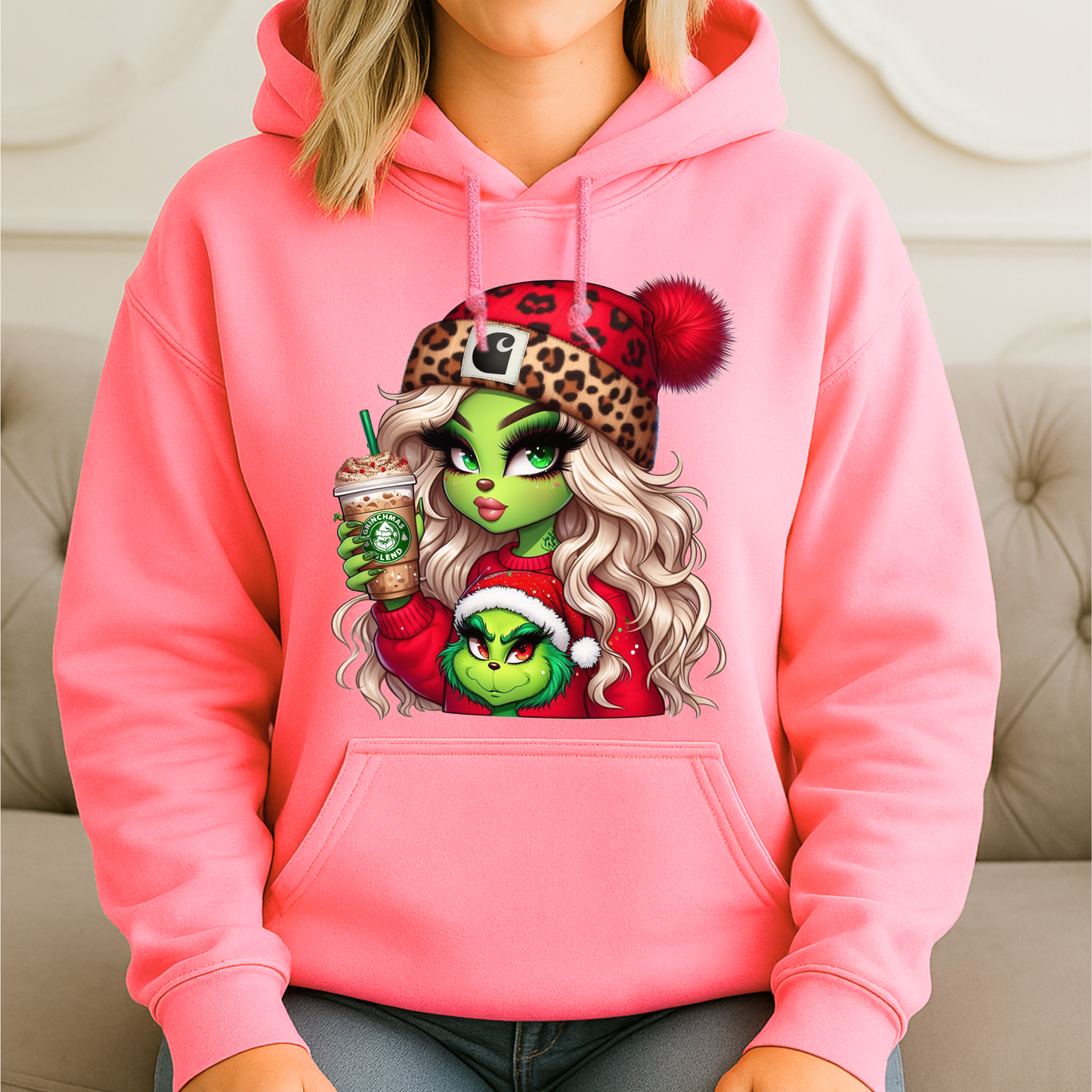 Boujee Green Girl Christmas – Cute Holiday Graphic Tee, Sweatshirt & Hoodie