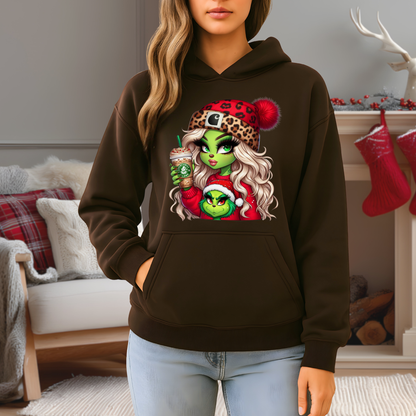 Boujee Green Girl Christmas – Cute Holiday Graphic Tee, Sweatshirt & Hoodie
