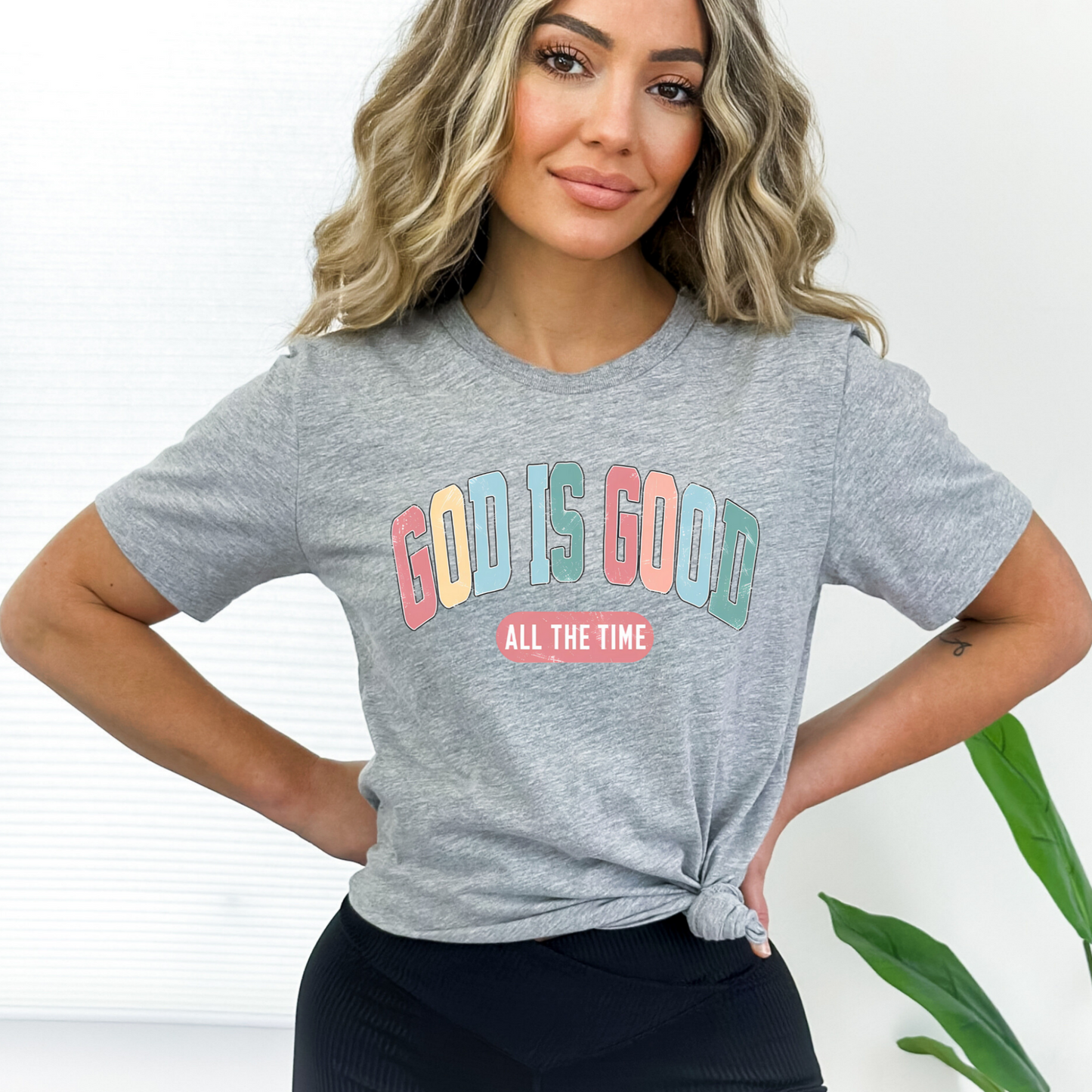 Casual t-shirt for women, ‘God Is Good’  tee