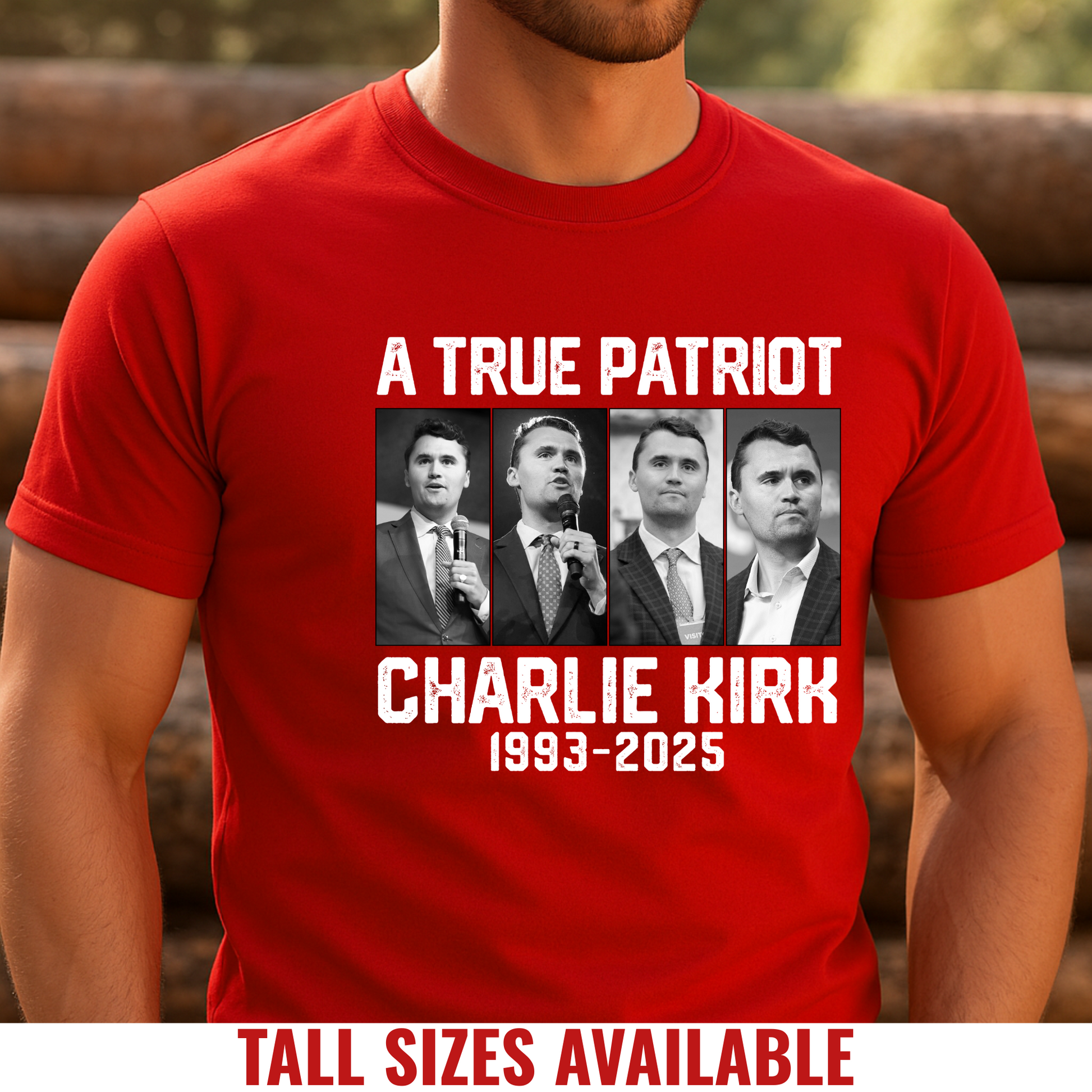 Red Charlie Kirk Memorial Shirt – A True Patriot 1993-2025 Tribute Tee