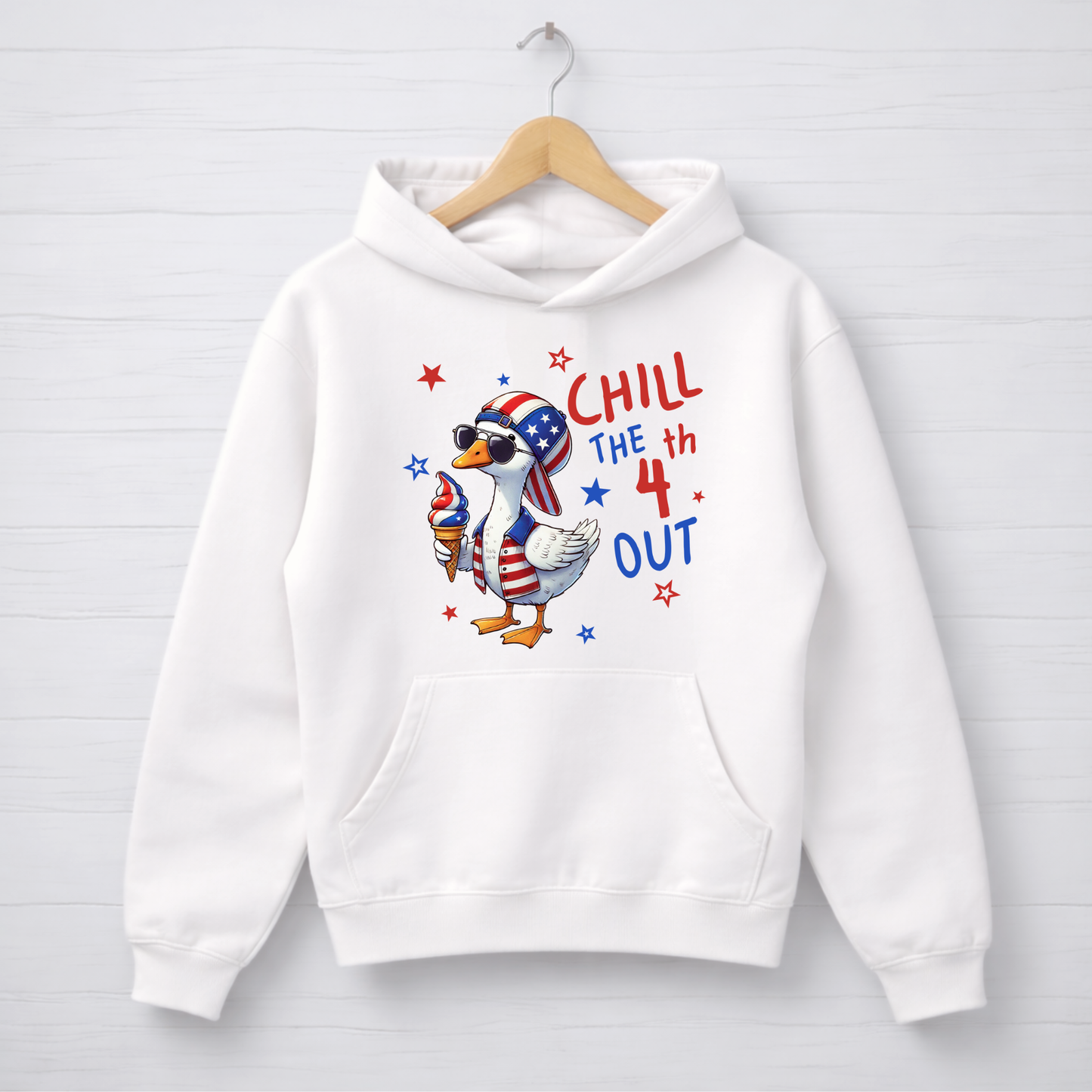 Chill The 4th Out Patriotic Goose Shirt