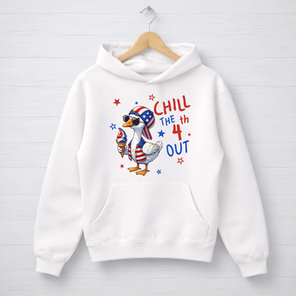 Chill The 4th Out Patriotic Goose Shirt