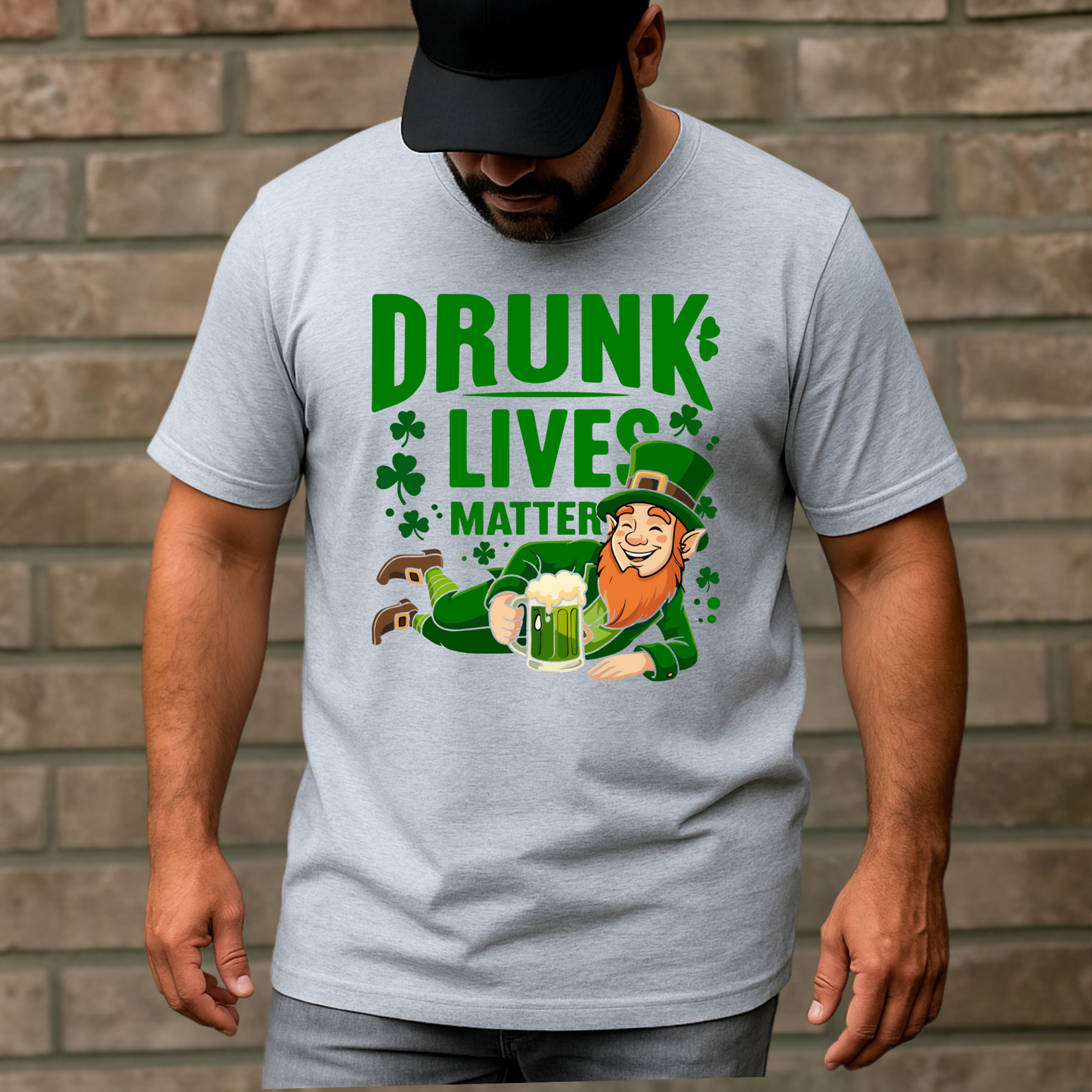 Drunk Lives Matter T-Shirt – Funny Irish Drinking Tee for Men, St. Patrick's Day Shirt