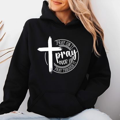 Cozy pullover hoodie featuring motivational message design