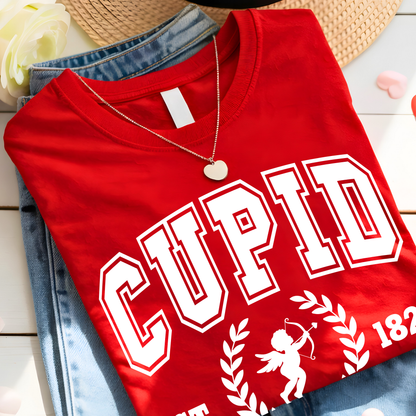 Cupid University Valentine sweatshirt styled as a cozy everyday outfit