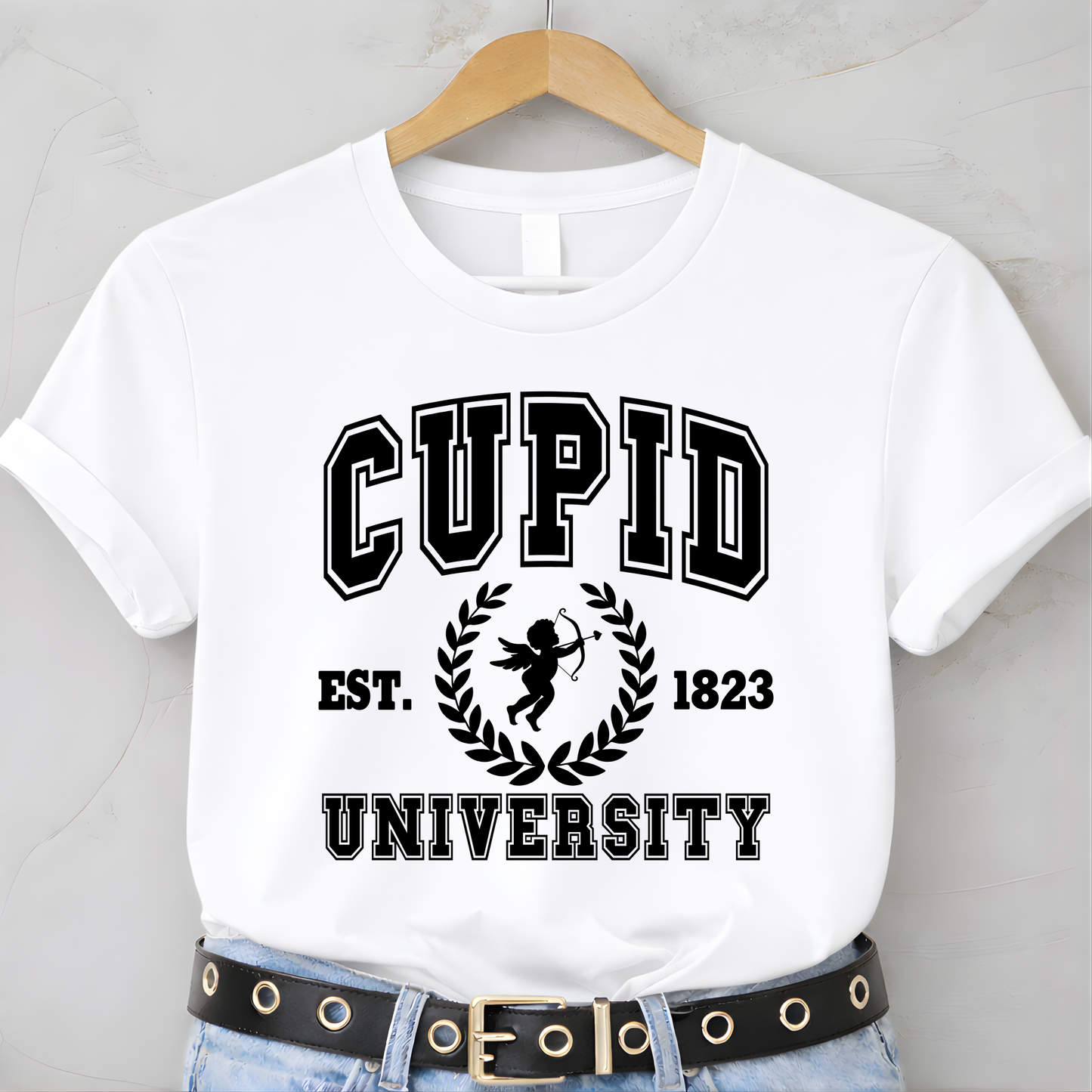 Cupid University Women's Valentine Sweatshirt, Tshirt  and Hoodie