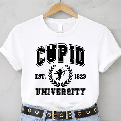 Cupid University Women's Valentine Sweatshirt, Tshirt  and Hoodie