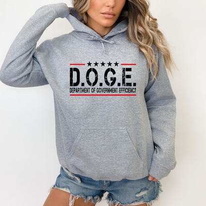 D.O.G.E. Hoodie – Support the Doge Movement | Women's Department of Government Efficiency