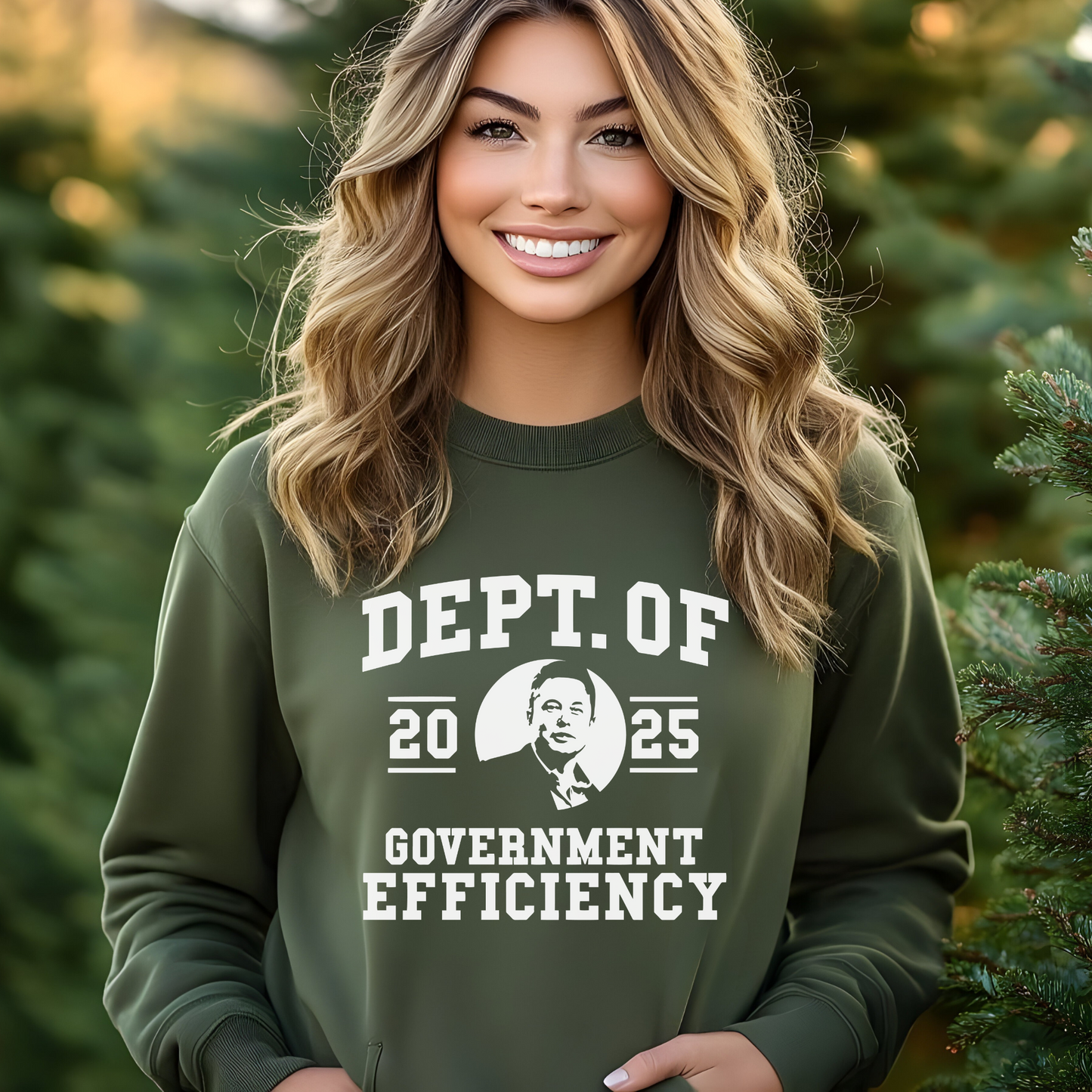 Unisex Dept of Government Efficiency Sweatshirt - The Right Side Prints Unisex Dept of Government Efficiency Sweatshirt Unisex Sweatshirt Black 