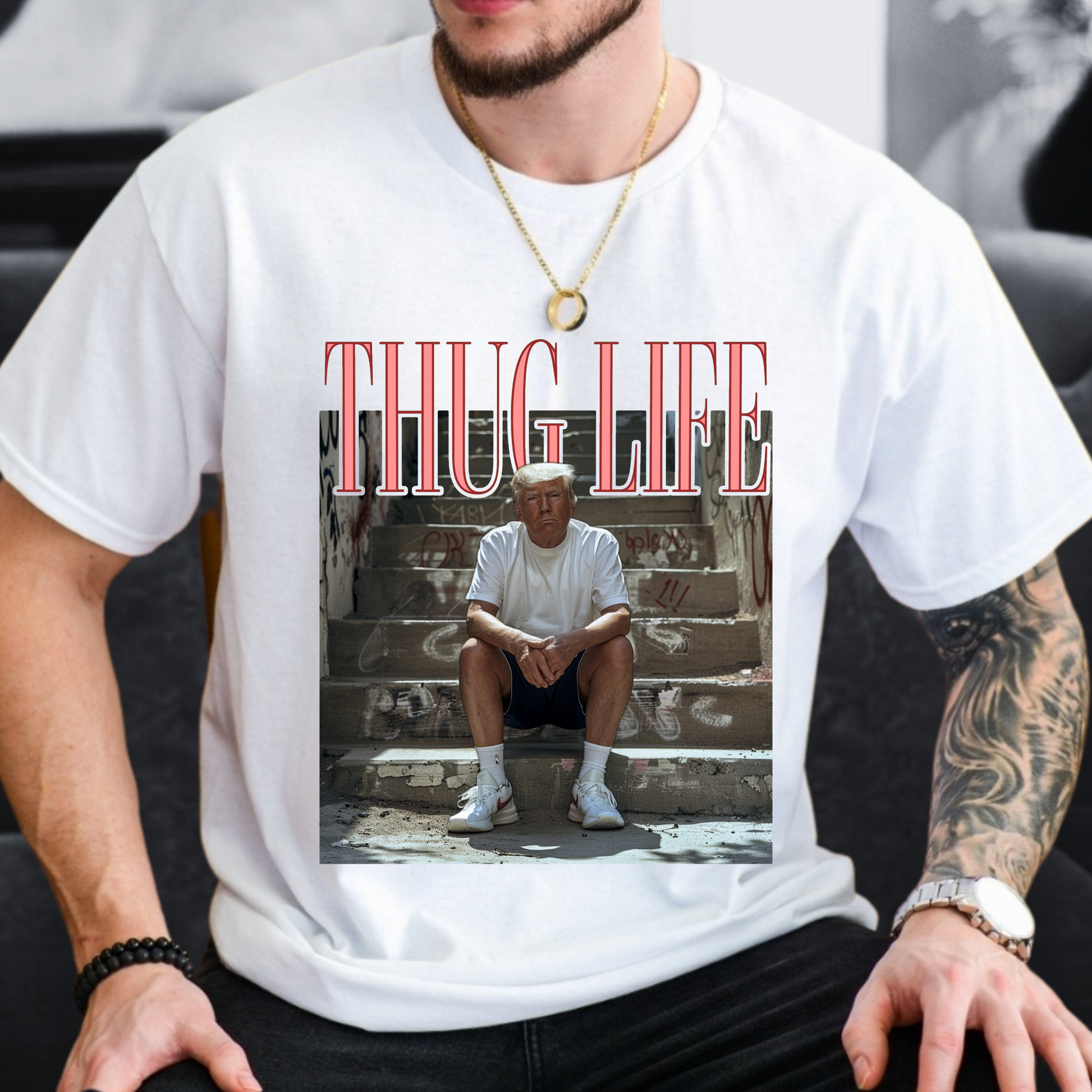 Donald Trump Thug Life T-Shirt for men