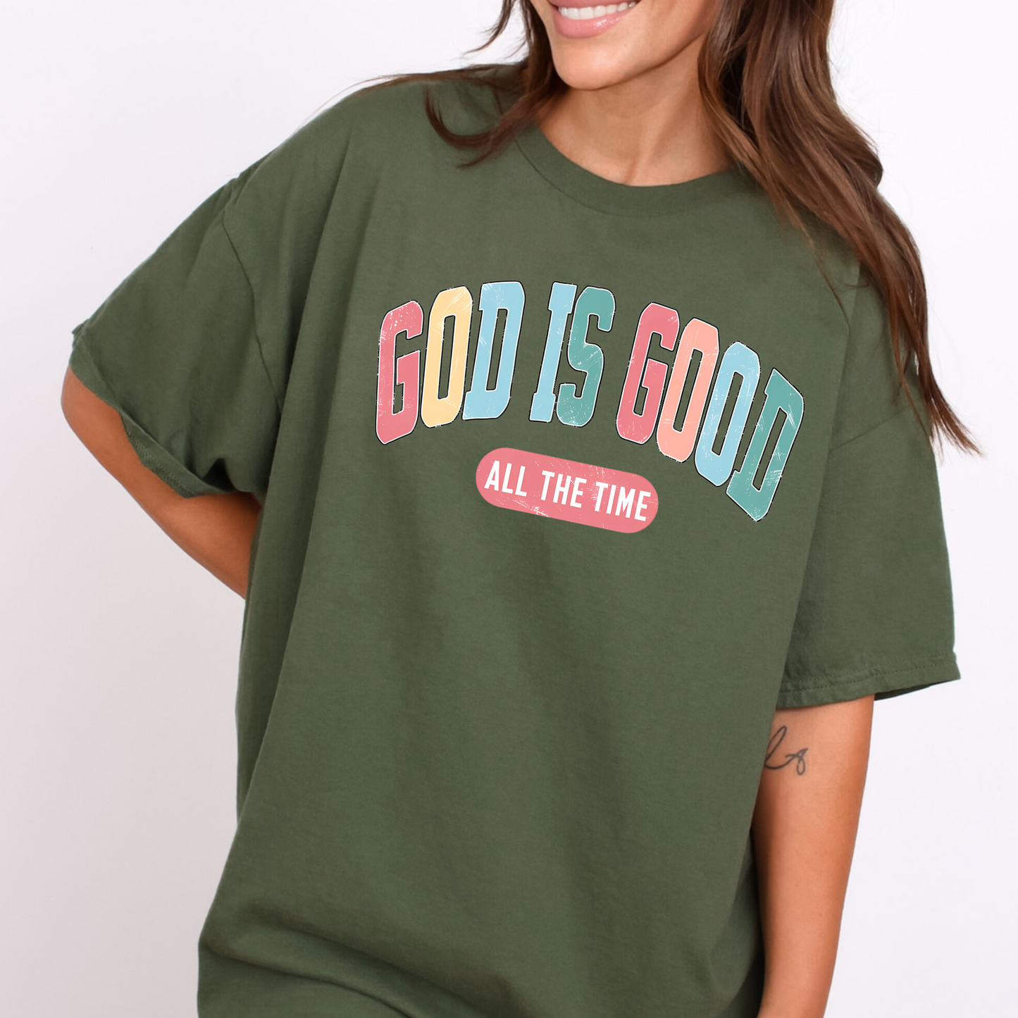 Casual t-shirt for women, ‘God Is Good’  tee