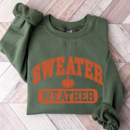 Green sweatshirt flat lay – neutral autumn pullover