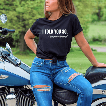 Conspiracy Theorist Tshirt - The Right Side PrintsConspiracy Theorist TshirtT-ShirtBlackS