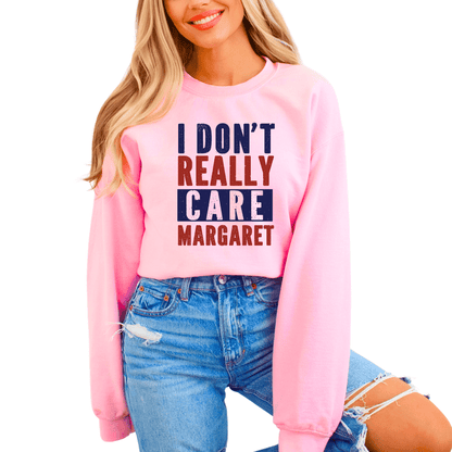 I Don't Really Care Margaret Sweatshirt - The Right Side PrintsI Don't Really Care Margaret SweatshirtshirtLight PinkSmall