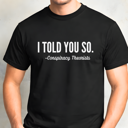 Men’s Conspiracy T-Shirt, Sweatshirt & Hoodie