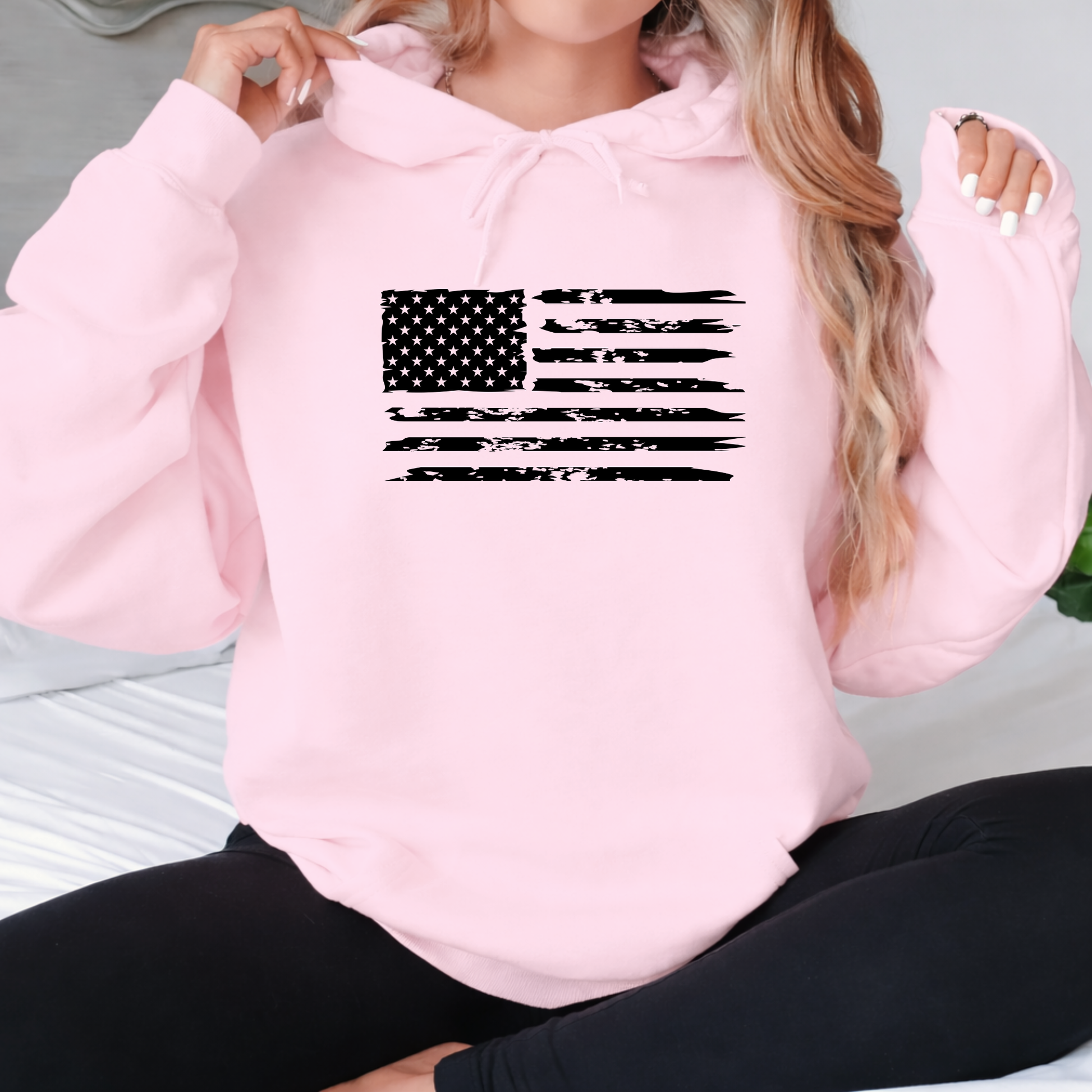 Pink pro trump t-shirt front and back women’s Hoodie
