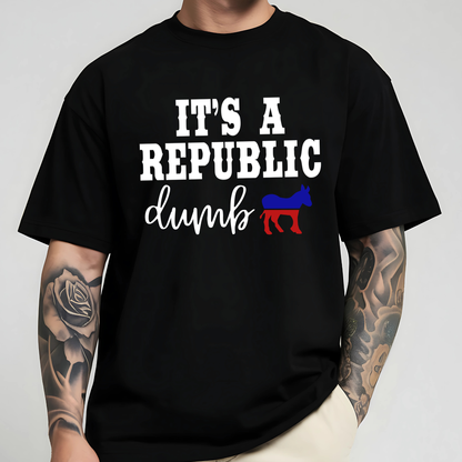 Men’s black patriotic shirt with conservative quote