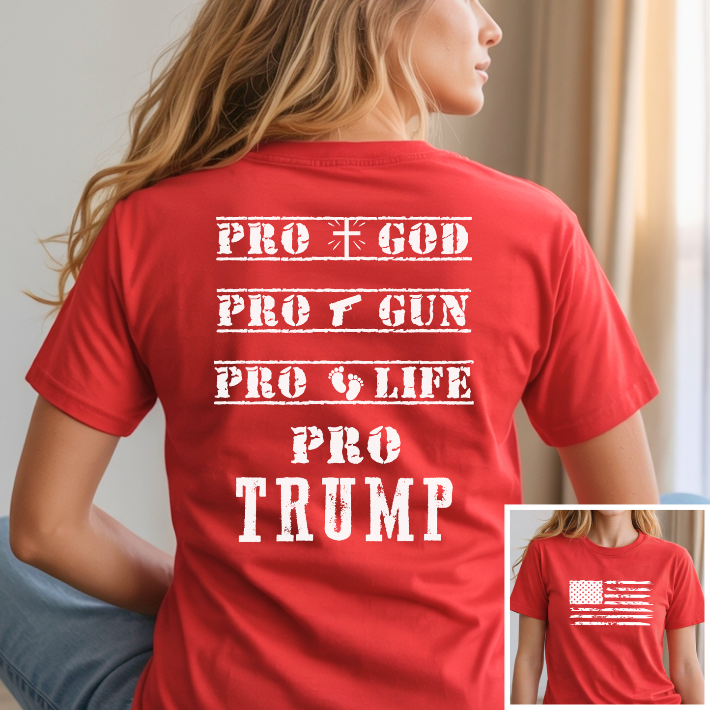 Pro God Gun Life Trump – Patriotic Christian Tshirt, Sweatshirt, Hooodie