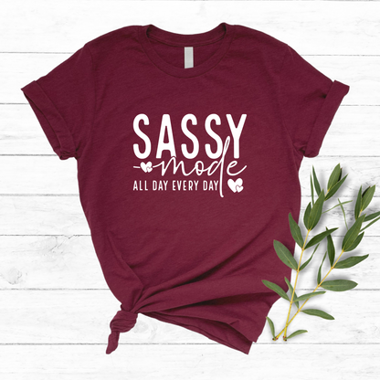 Sassy Mode Youth T-Shirt – Cute & Trendy Graphic Tee for Girls