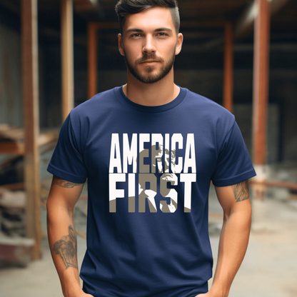 America First Trump Tshirt - The Right Side PrintsAmerica First Trump TshirtT-ShirtSandS