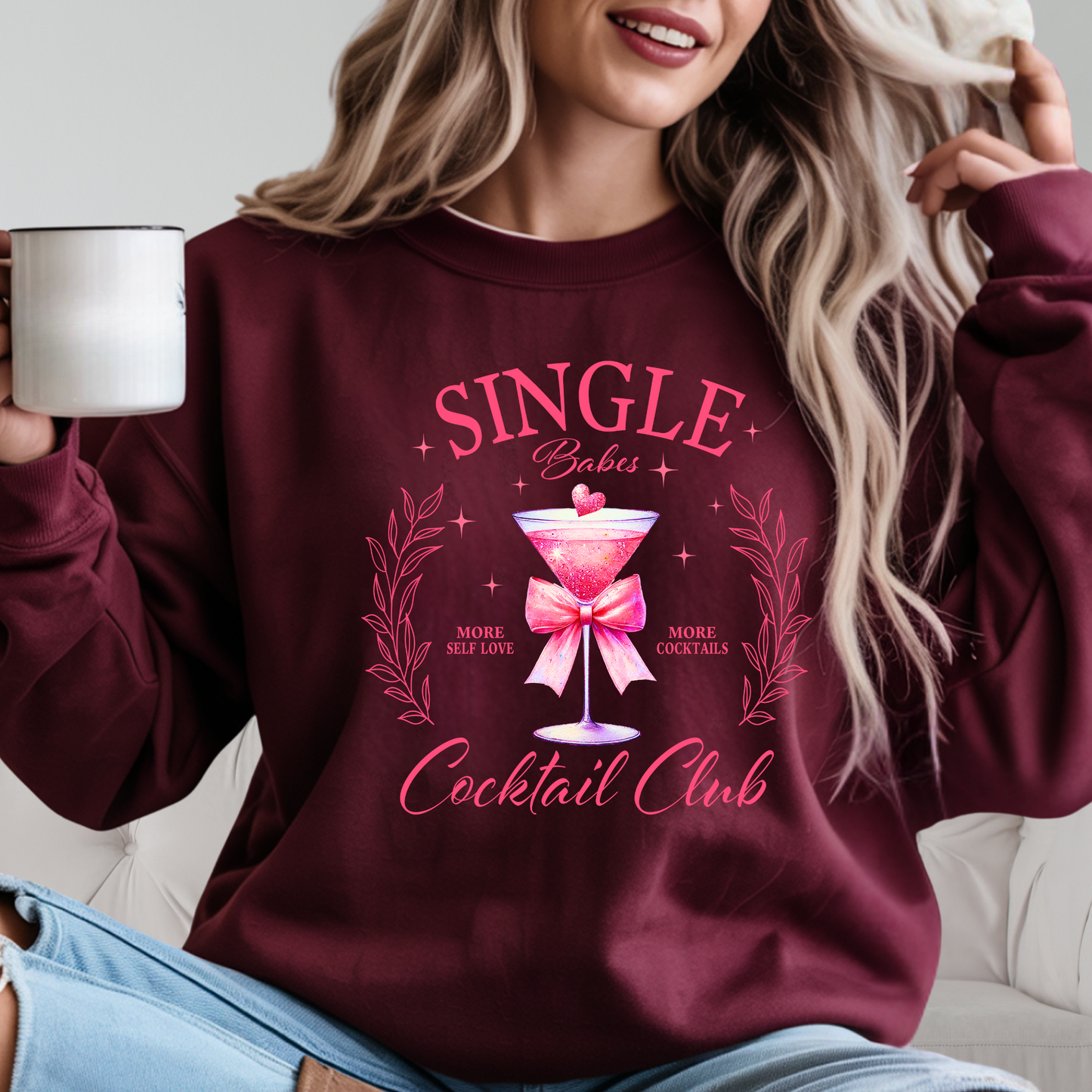 Single Babes Club Valentine’s Day Sweatshirt – Anti Valentine