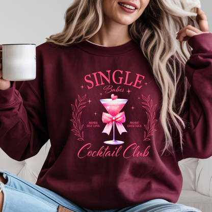 Single Babes Club Valentine’s Day Sweatshirt – Anti Valentine
