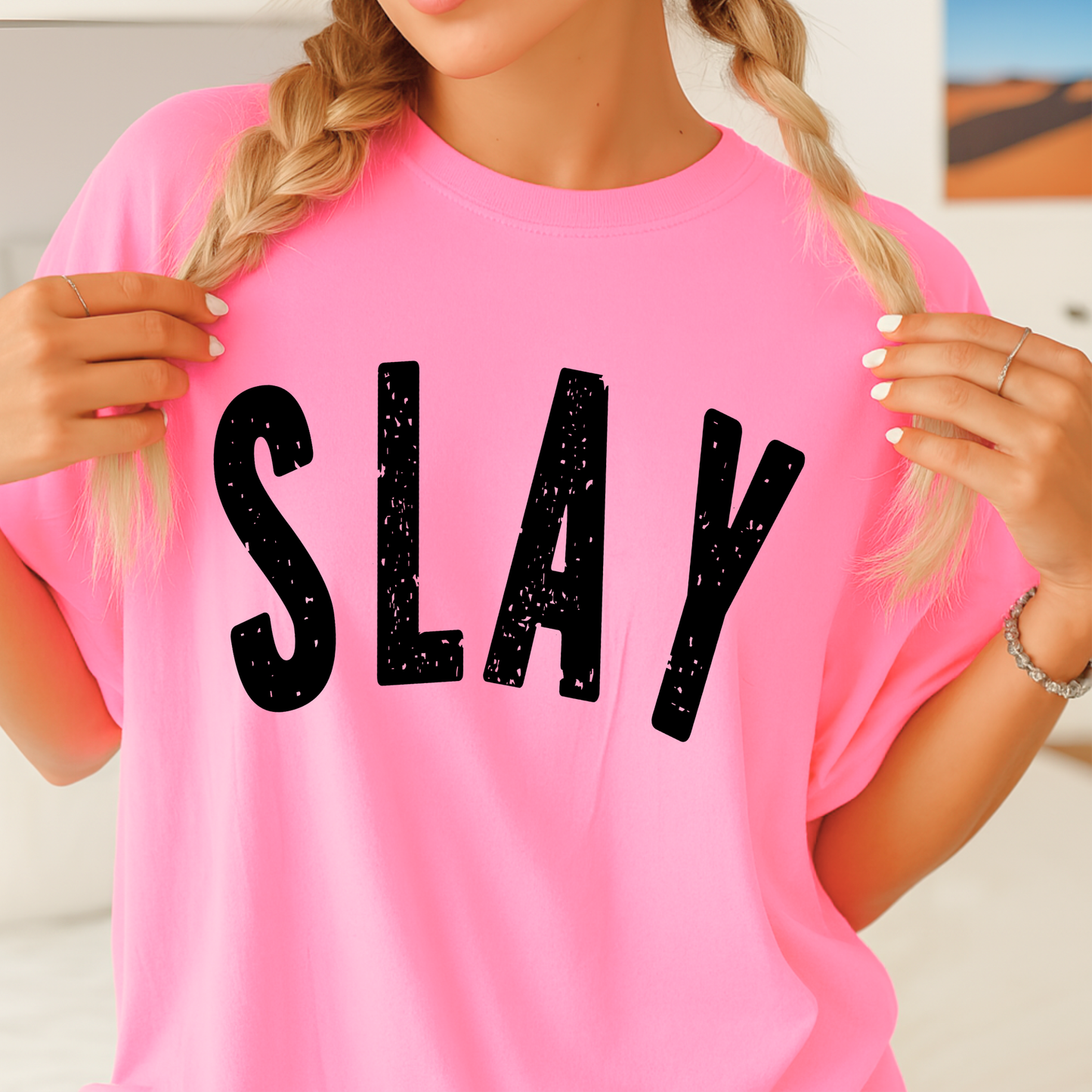 Slay minimalist graphic tee unisex fit